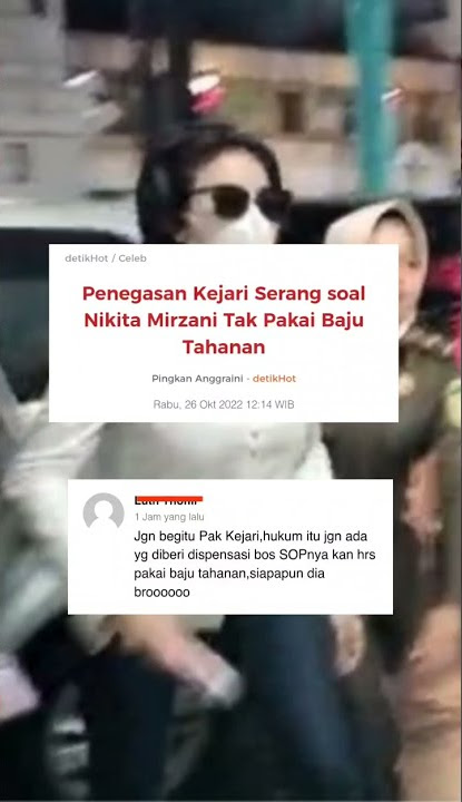Nikita Mirzani tak pakai baju tahanan.