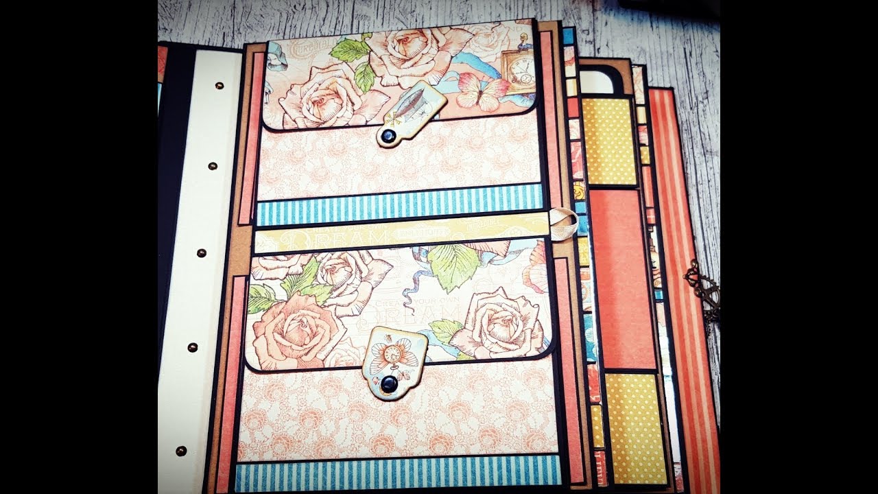 Tutorial 2/9 IMAGINE  Graphic 45  Mini Album 8x10 ( DT CCC )