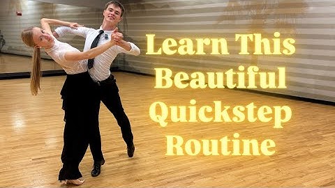 Easy To LEARN Beautiful Quick Step Routine with Figure Names & Timing ❤️