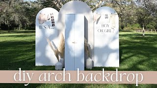 DIY Foldable Arch Party Backdrop Tutorial