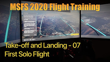 MSFS 2020 Flight Training - Take-off and Landing 07 - First Solo flight - A Grade