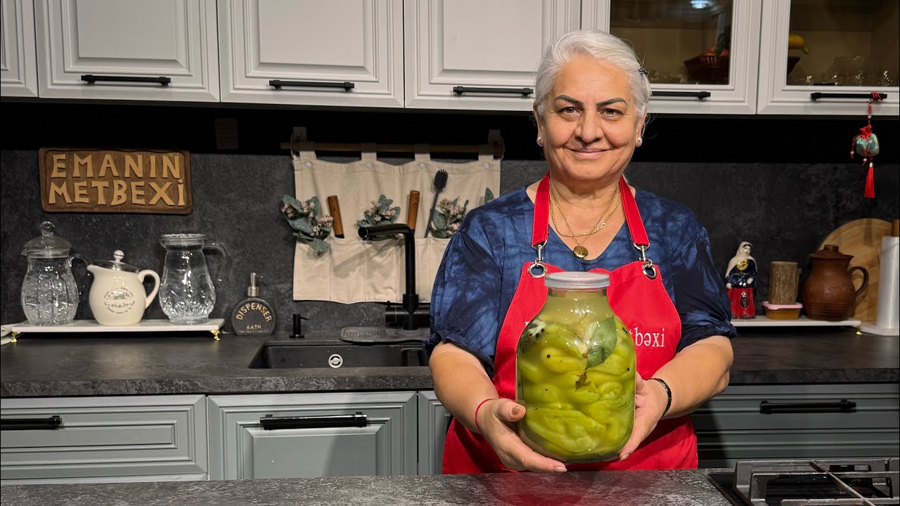 Qış Üçün Xırçıltılı Şirin Bibər Turşusu. | Resept 