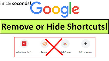 How to Hide Web Shortcut on Google Chrome Browser