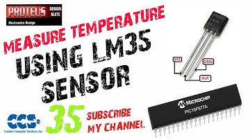 How to Measure Temperature Using LM35 Sensor with PIC16F877A in Urdu/Hindi | PIC C Compiler