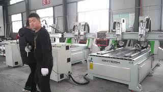 4.5KW HSD Spindle Double Heads cnc router