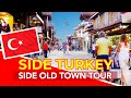 SIDE TURKEY | Side Old Town, Shops, Harbour and Temple in Side Turkey