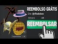 COMO DAR REEMBOLSO em QUALQUER ITEM do ROBLOX!