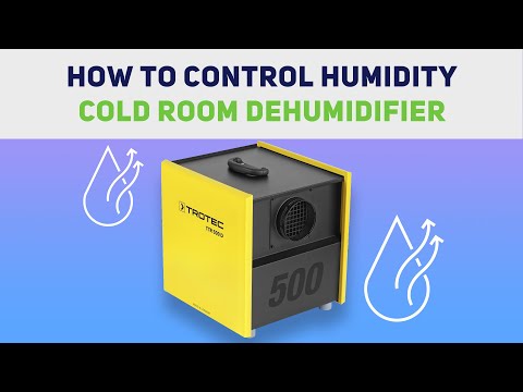 Cold room dehumidifier