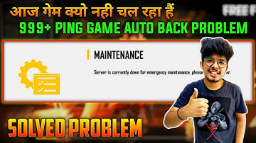 FREE FIRE PROBLEM GAME AUTO BACK AND 999+ PING PROBLEM, Free Fire Game Server Timeout MM7