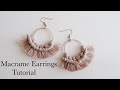 Make your own MODERN MACRAME earrings! | DIY Macrame Earrings |