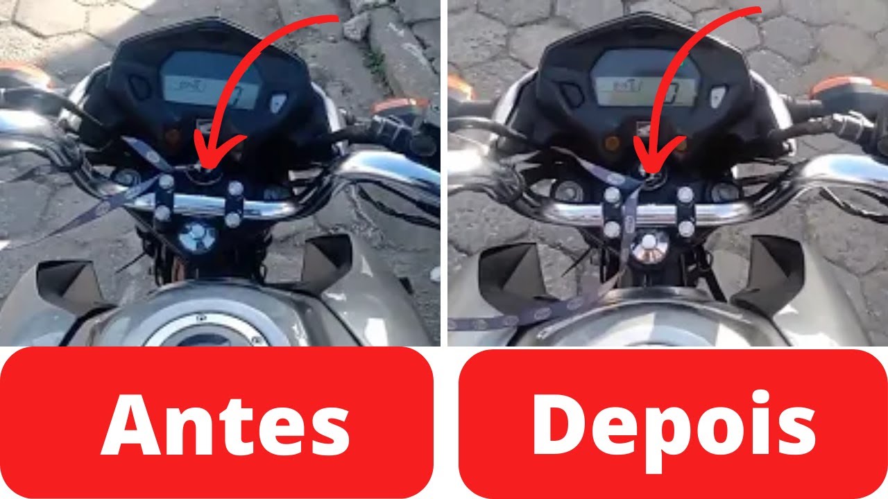 VEJA COMO ALINHAR A FRENTE DA MOTO - (SEM GASTAR DINHEIRO)