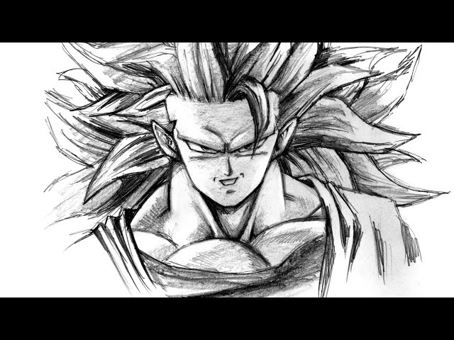 AG #24 - DBZ Goku SSJ3 - [Lapis de cor] - Speed Painting 