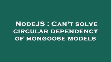 NodeJS : Can