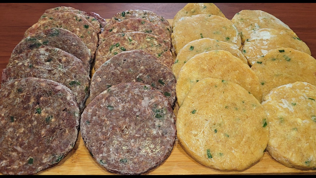 CÓMO PREPARAR HAMBUREGUESAS DE CARNE Y POLLO PARA CONGELAR 1