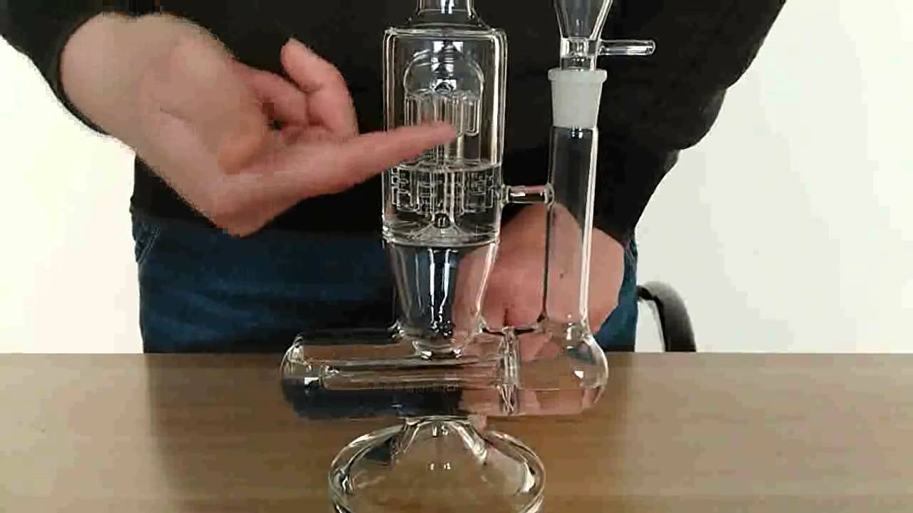 Round Glass Inliner and 8 arms perculator glass bongs with 18.8mm joint size