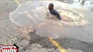 Puddle jump Gone Wrong !!! Jump FAIL !!! Funny !!!