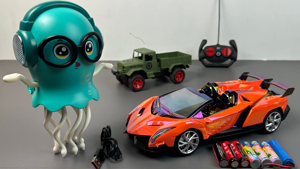Remote Control Premium Car Model vs Dance Jellyfish vs Military RC Truck Unboxing and Testing 