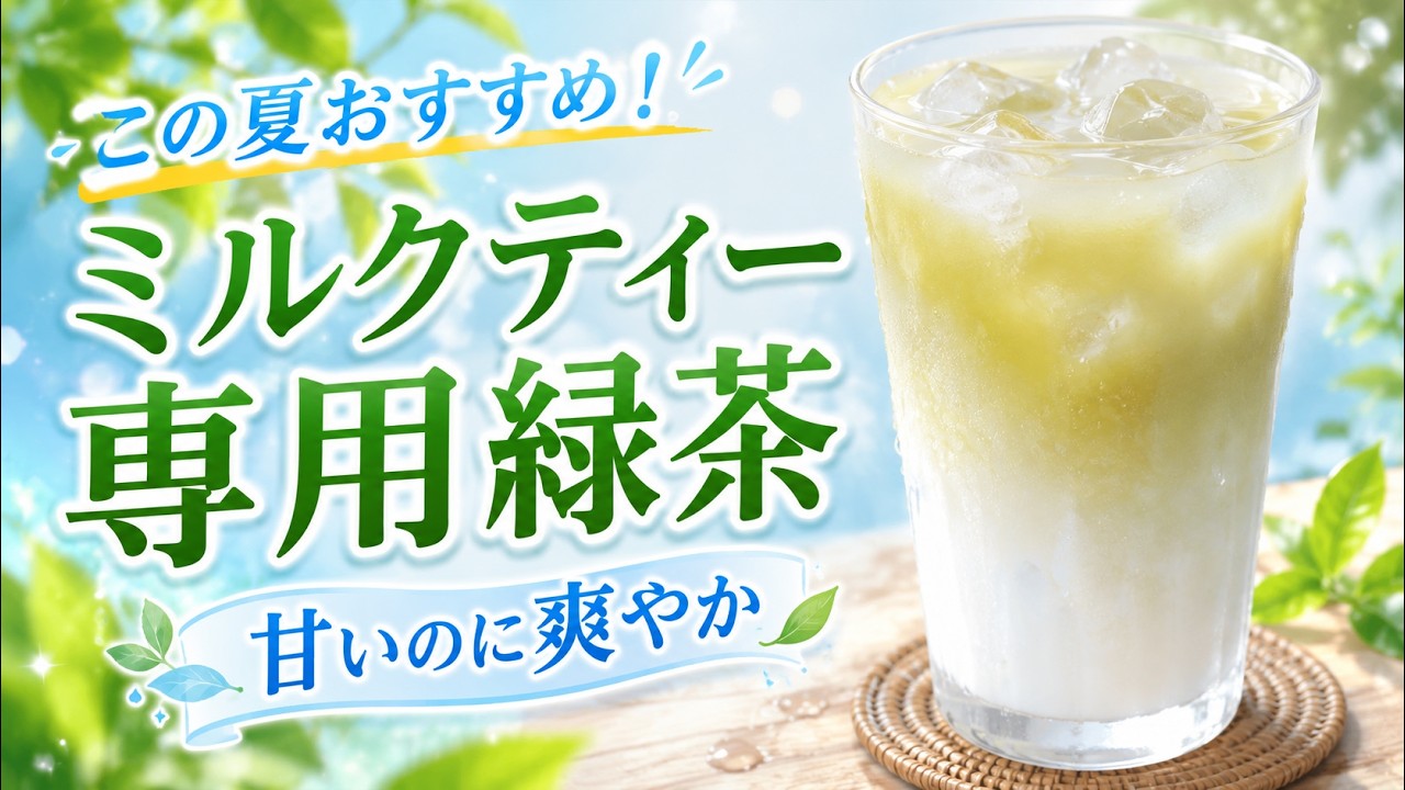 ミルク緑茶ページ 甘くすると完成する。奈良の「ミルクティー専用緑茶」を飲んでみた