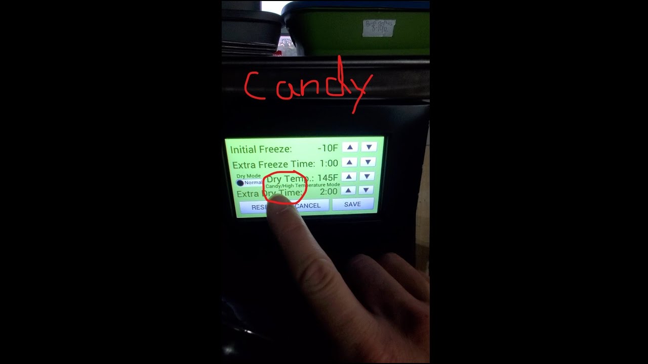 Watch Harvest Right Candy Mode Settings on YouTube Watch Harvest Right Candy Mode Settings on YouTube