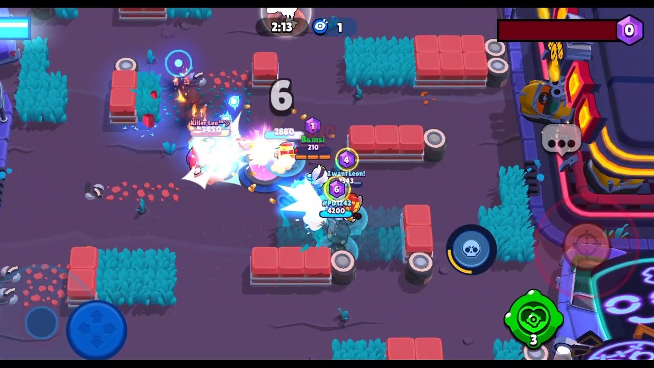 Brawl Stars Gameplay - Gem Grab Hard Challenge - YouTube