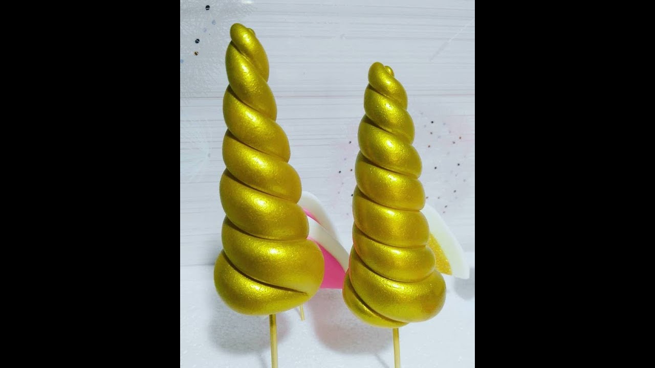 How To Make Unicorn Horn Ears Eyes Youtube