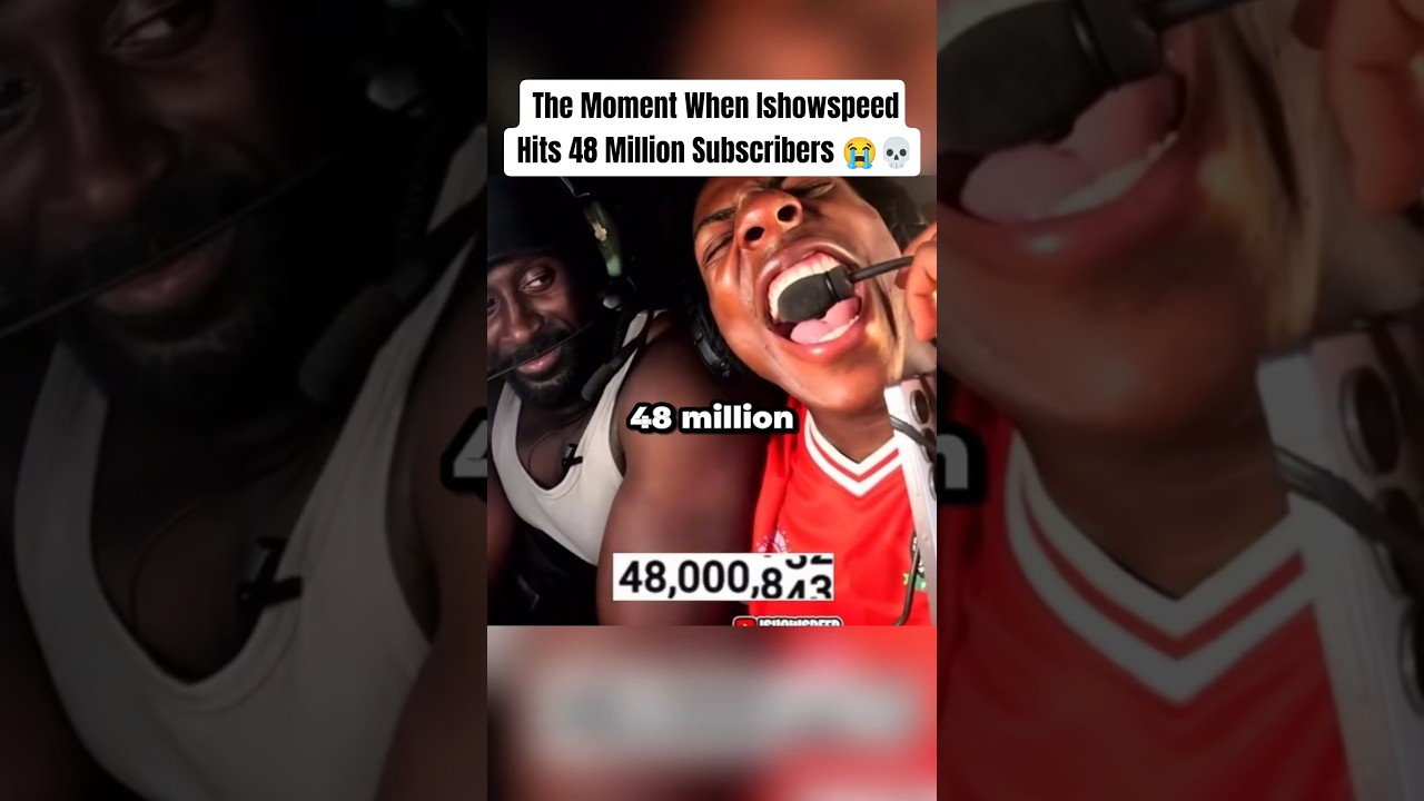 Момент, когда у Ishowspeed 48 миллионов подписчиков 😭💀 