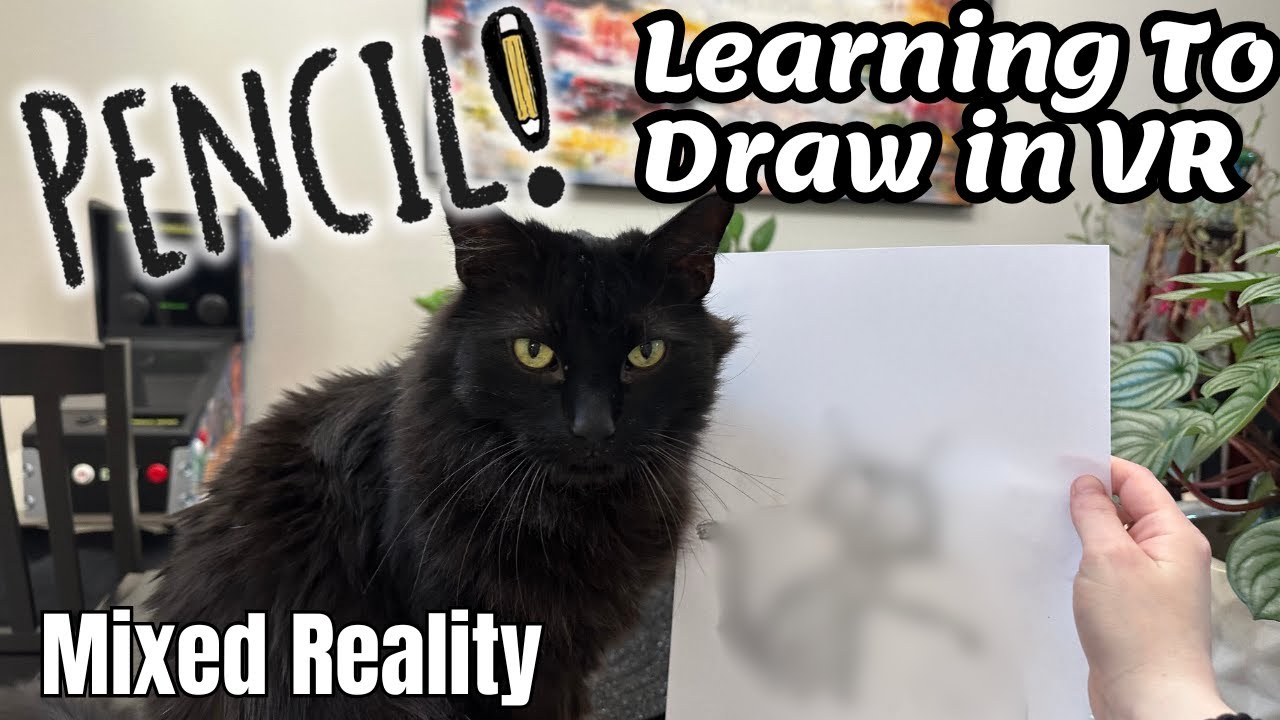 Can I Learn to Drawn in VR Mixed Reality? Pencil XR - YouTube