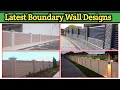100 + Compound wall designs Latest / Modern Boundary Wall design 2025 / Exterior Wall design