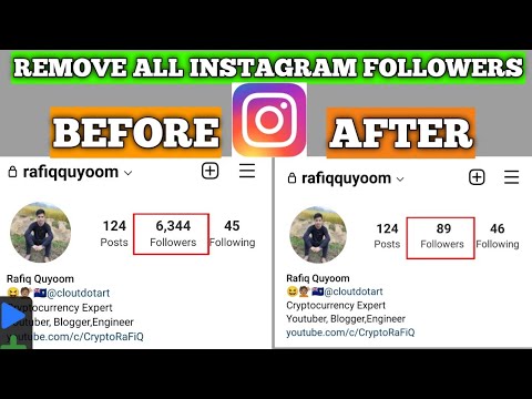 How to Remove all Followers in Instagram by One Click | Delete All instagram Followers at Once