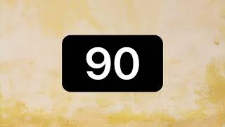 90 Second Yellow Countdown with Background Music