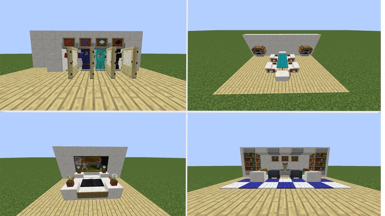 Постройки в майнкрафте без модов легкие схемы