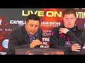 Canelo Alvarez gets UD win over Austin Trout. Post Fight Press Conference.