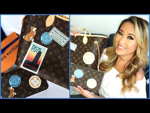 CUSTOM LOUIS VUITTON MY WORLD TOUR NEVERFULL MM REVEAL + STORY | hollyannaeree - YouTube