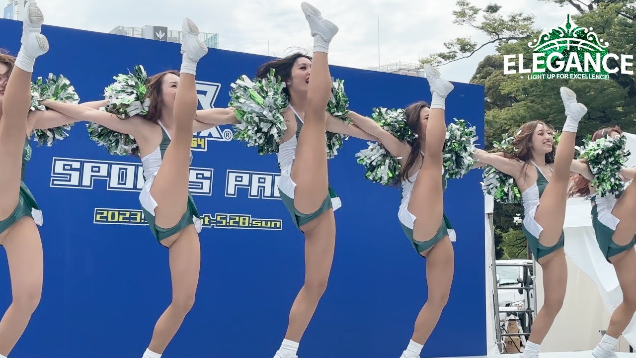 素晴らしい ハイキック🏀チアリーダー エレガンス🏀ハマフェス