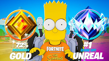 Goud naar Unreal WERELDRECORD Speedrun (Fortnite Simpsons)