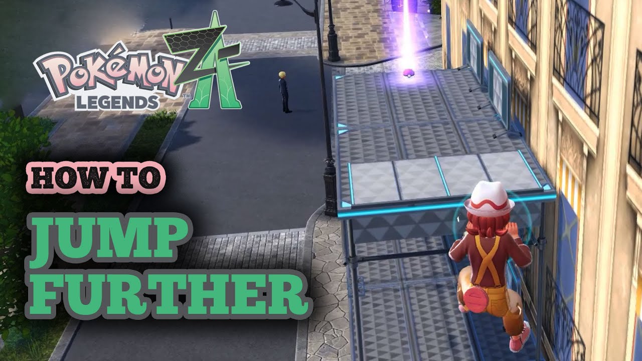 How to Jump Over Gaps in Pokemon Legends Z-A - Jump Further to the Other Side