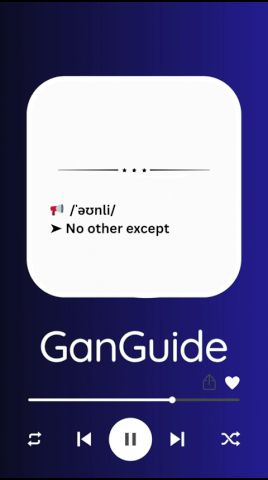 A1 English Word ONLY Meaning Pronunciation
