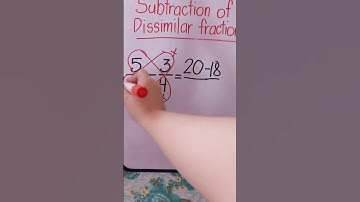 Math Trick No. 18 - Subtraction of Dissimilar Fractions #reels #shorts #learning #maths #mathtricks