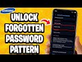 How To Unlock Samsung Phone Forgot Password Pattern