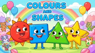Colours And Shapes Fun Learning Video For Kids