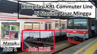 Lohh, Kok KRLnya Gak Berenti? Kompilasi KRL Commuter Line di Stasiun Pasar Minggu