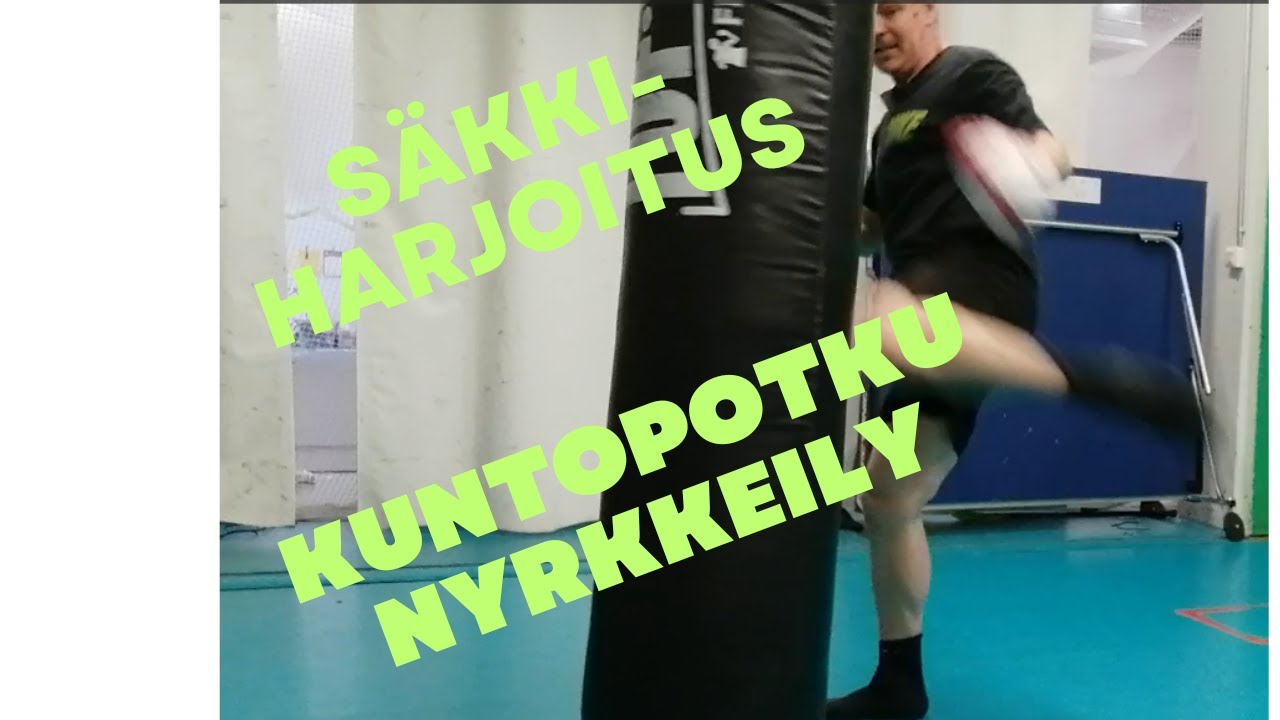 säkkiharjoittelu kuntopotkunyrkkeily