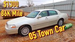 Copart $1300 Salvaged 05 Lincoln Town Car 86k Miles WIN!!