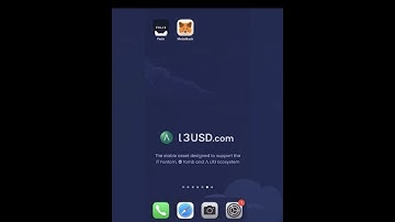 Using MetaMask Mobile Browser to access and use L3USD.com