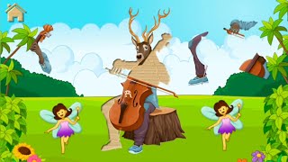 Musical instrument Cello puzzle parts || kids videos screenshot 5