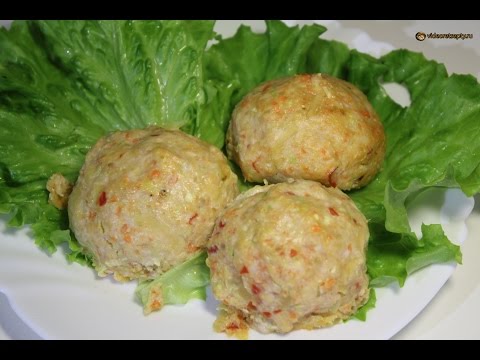 Видео рецепт Зразы из кабачков с курицей