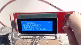 Prusa I3 calibration: LCD, no store memory option - How to fix 2015 configuration