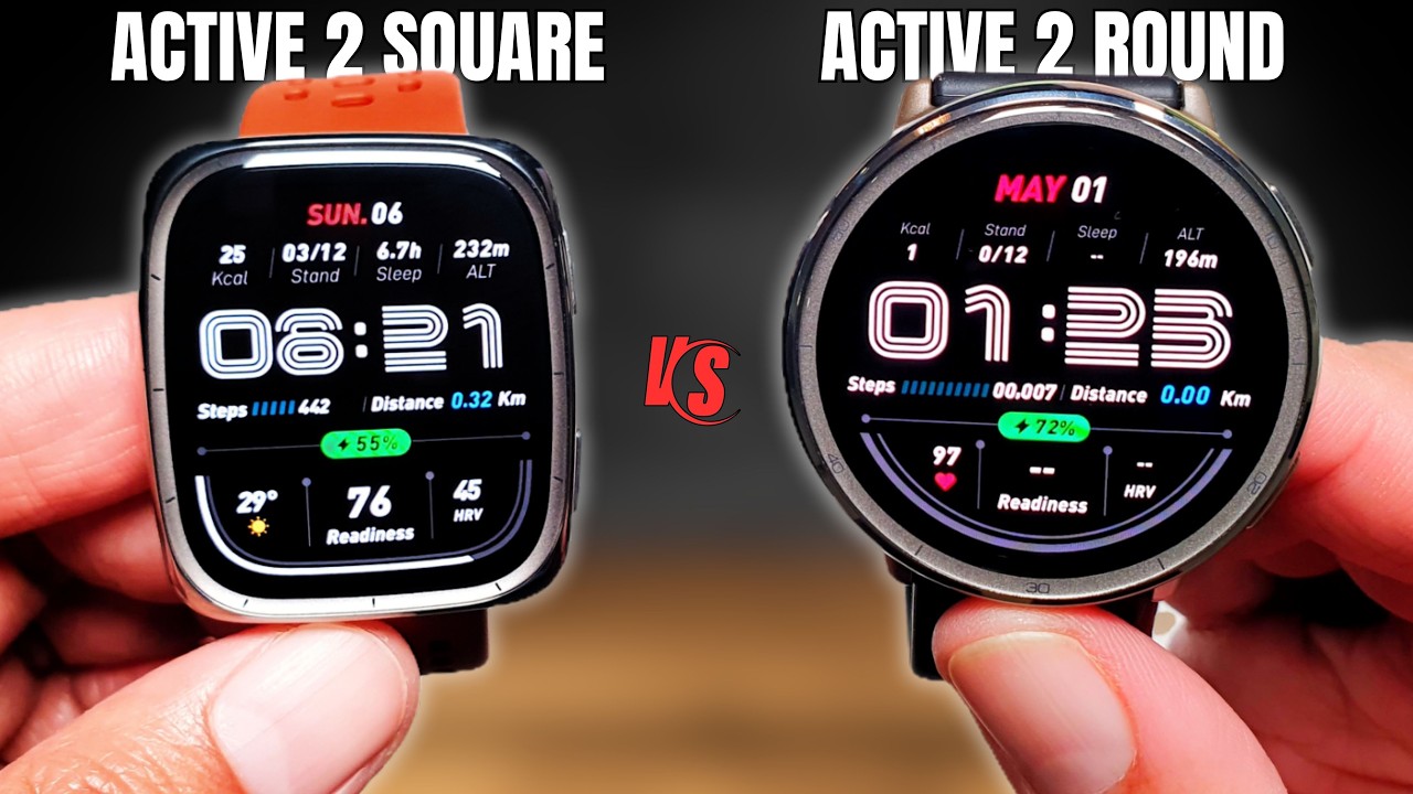 Amazfit Active 2 Round vs Active 2 Square! Which one should you get!?