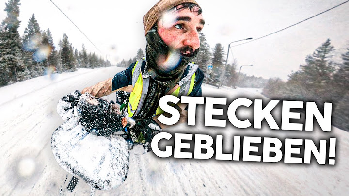 Ich bleibe im Schnee stecken – kurz vor dem Polarkreis! 🚲❄️