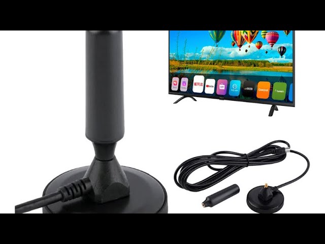  Amplificador de antena de TV HD de 25 dB, amplificador de señal  de antena interior de bajo ruido, antena USB, elevador de canal de alta  ganancia, HD, VHF, adaptador de corriente